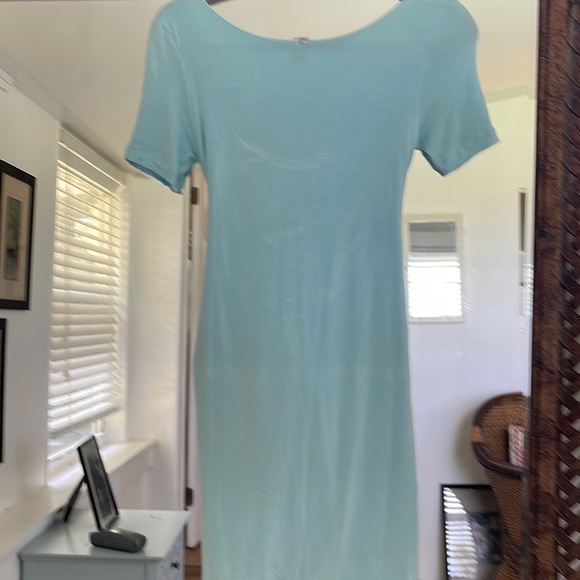 Maternity Dress! Sexy Mama Dress in Beautiful Blue Short Sleeves.2-6sized - Picture 3 of 5